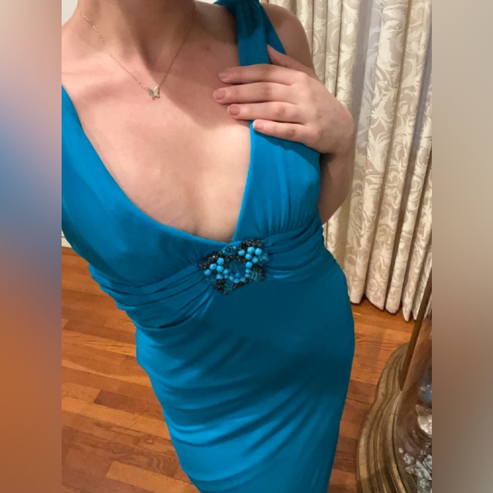 Roberto Cavalli Blue Gown